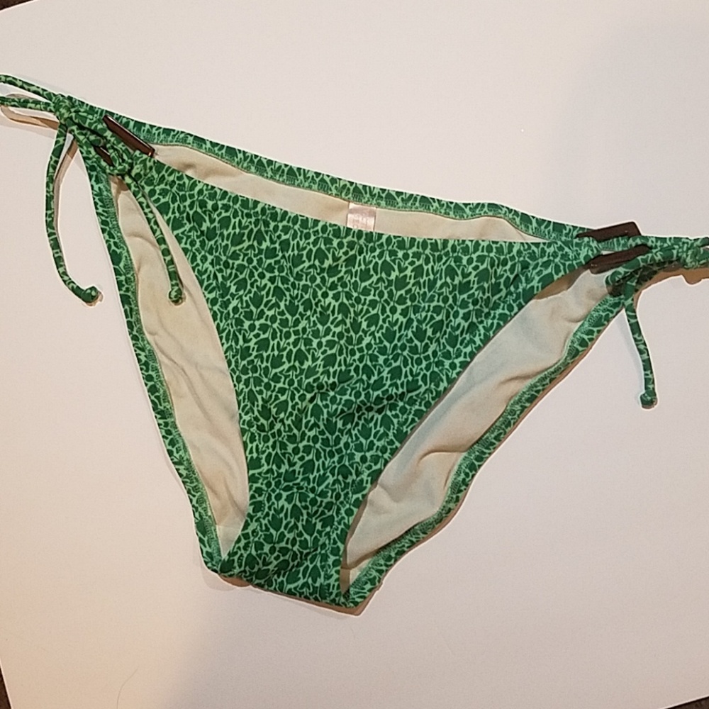 VS Green Floral Bikini Bottom